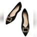 C.Paravano Alessia embellished middle heel black pumps