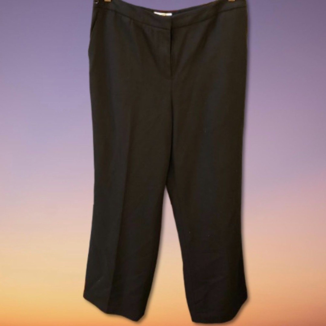 Women's Talbots Black Wool Suit Trousers (size 12)