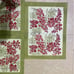 Wisteria Green & Pink Placemats, set of 5 (Retail 99)