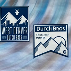 Dutch Bros Stickers - Colorado Bundle (2) MINOR FLAW