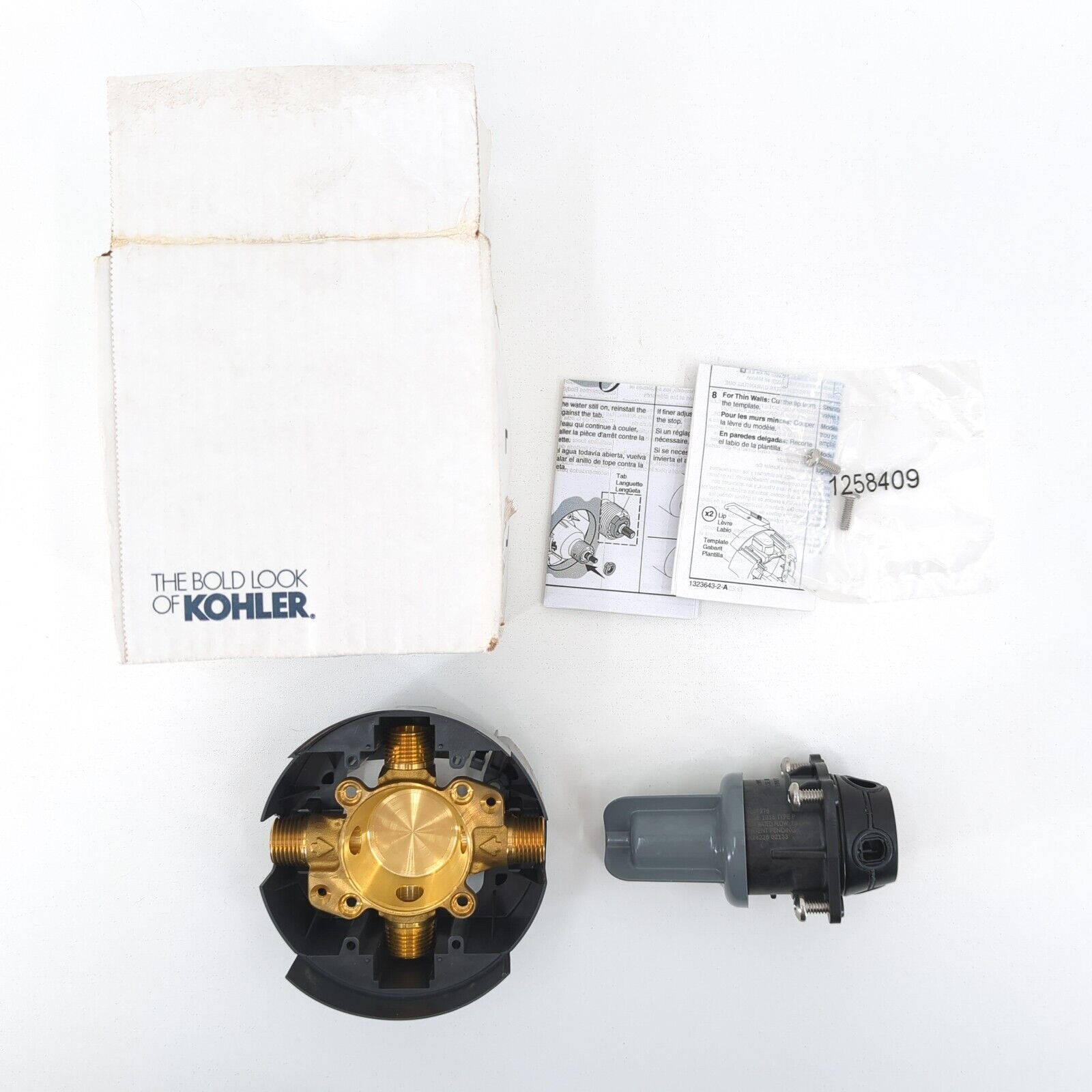 Kohler Universal Rite Temp Valve Kit Pressure Balancing Body Cartridge Kit 8304