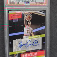 John Collins 2017 NBA Panini Prestige Bonus Shots Signatures Rookie Auto - PSA 9