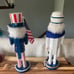 2 Patriotic Nutcrackers Uncle Sam with Eagle and Navy Sailor