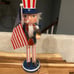 2 Patriotic Nutcrackers Uncle Sam with Eagle and Navy Sailor