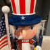 2 Patriotic Nutcrackers Uncle Sam with Eagle and Navy Sailor