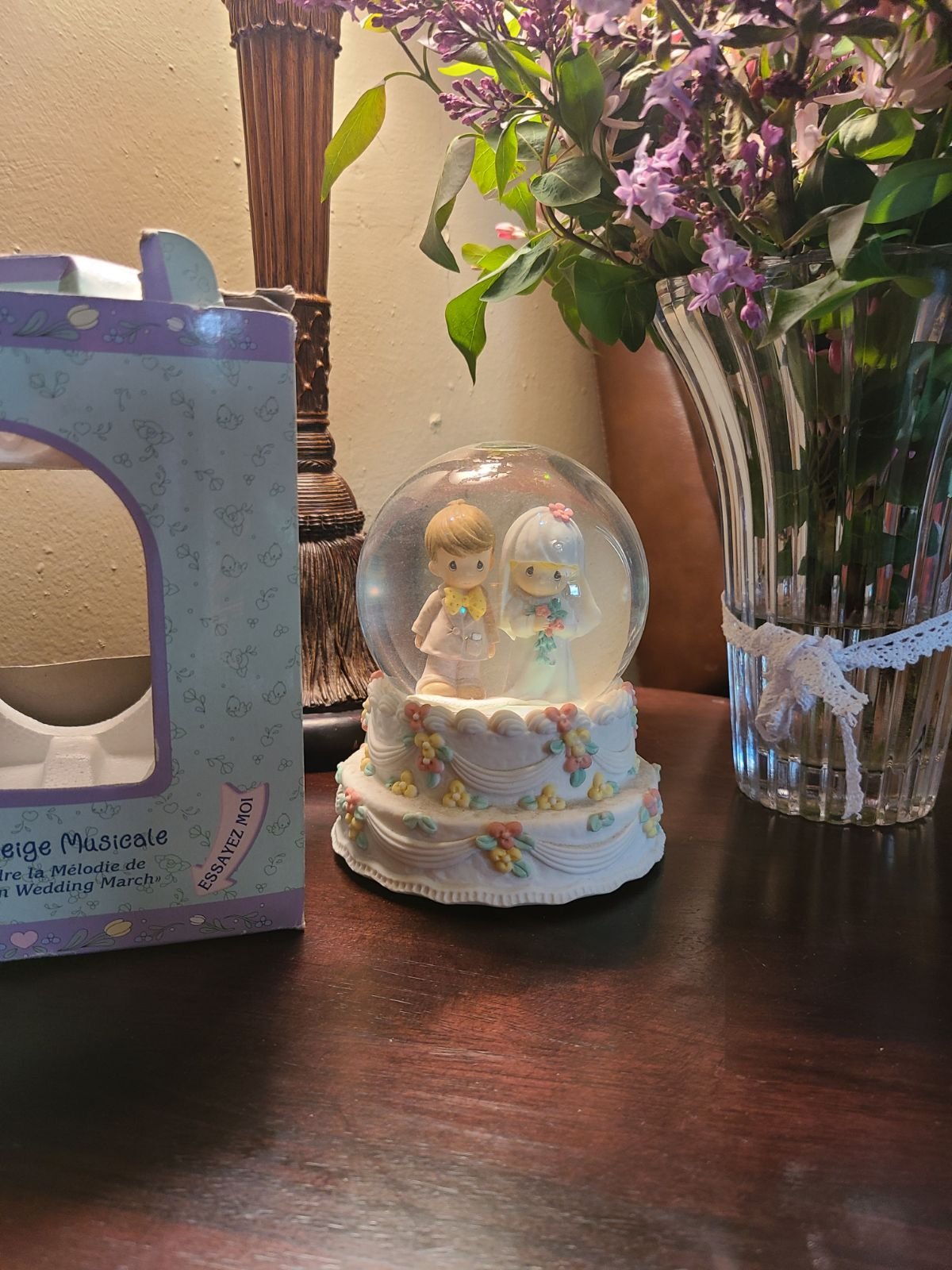 Precious Moments Musical Water Globe. Box81