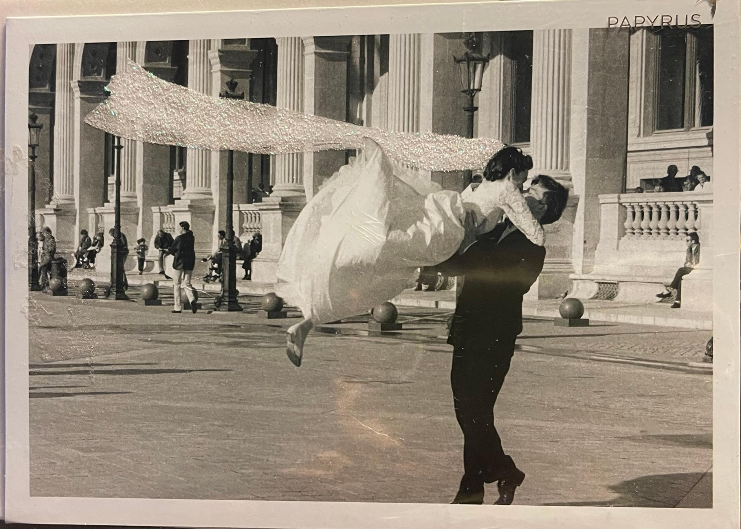 Papyrus Wedding Card Congratulations to the Newlyweds Black White Photo