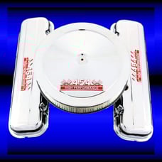 Chrome Valve Covers and Air Cleaner Combo Fits Big Block Chevy 454 Engines Short