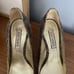Emy Mack Leather Snake Reptile Print Rhines Bow Pumps Heels