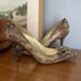 Emy Mack Leather Snake Reptile Print Rhines Bow Pumps Heels