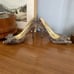 Emy Mack Leather Snake Reptile Print Rhines Bow Pumps Heels