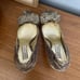 Emy Mack Leather Snake Reptile Print Rhines Bow Pumps Heels