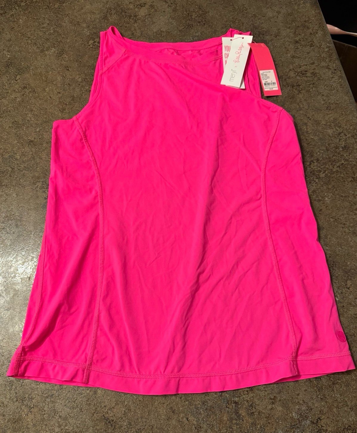 Lilly Pulitzer Luxletic Westley Aura Pink tank