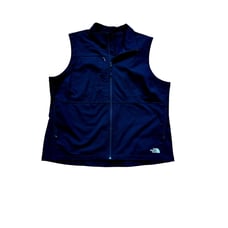 THE NORTH FACE black zip up light vest. Larage