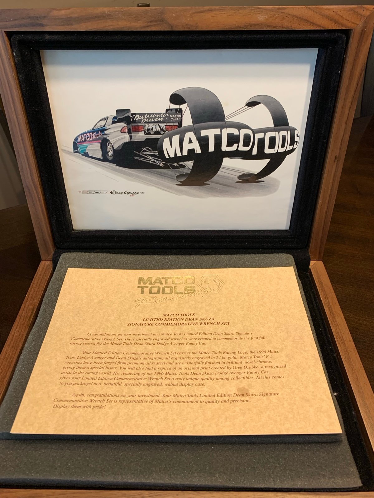 1996 Matco collector Wrench set Nitro Funny Car