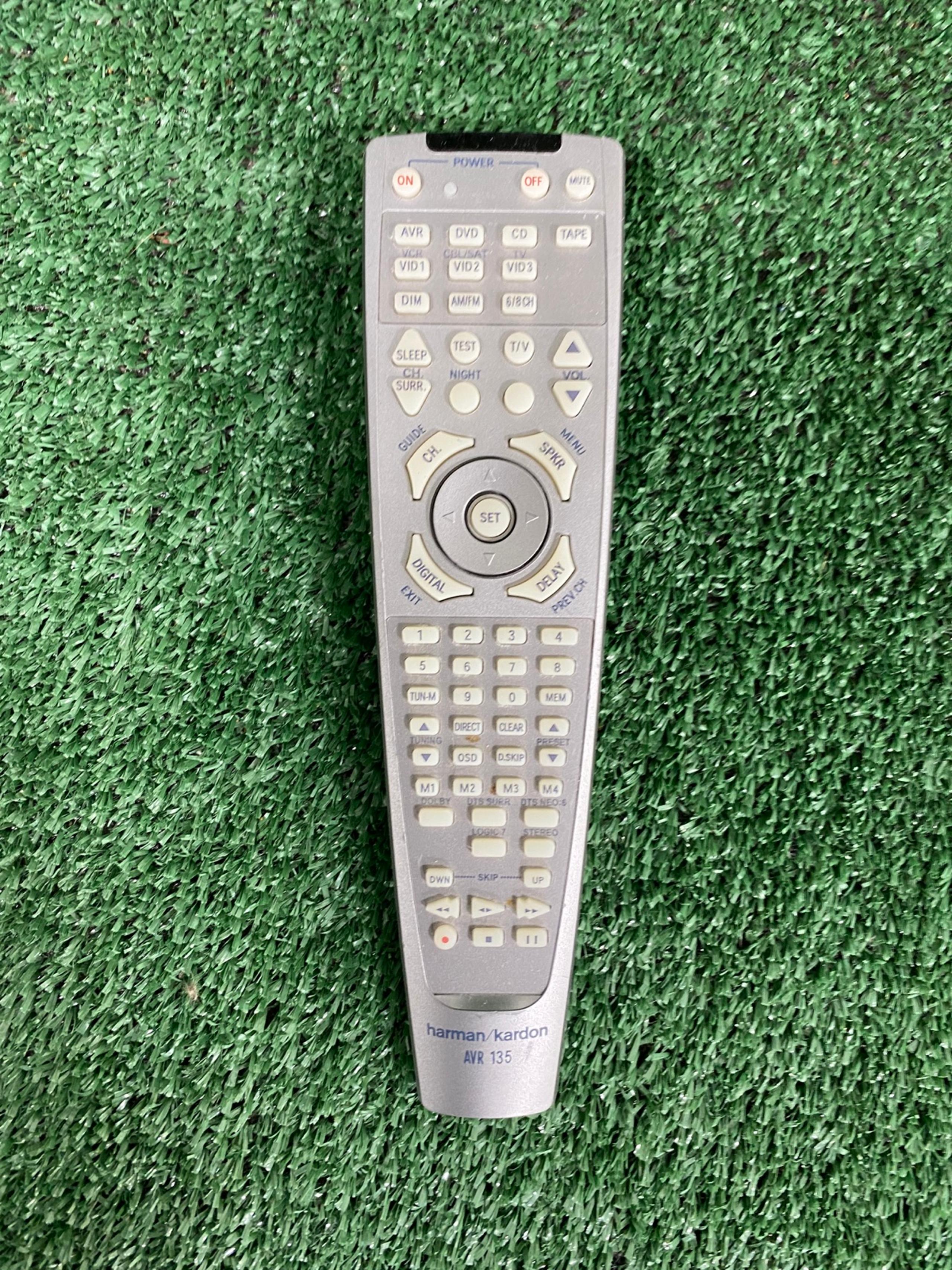 Harman Kardon Original AVR 135 AVR-135 Receiver Remote Control 62-11-07-05-02172