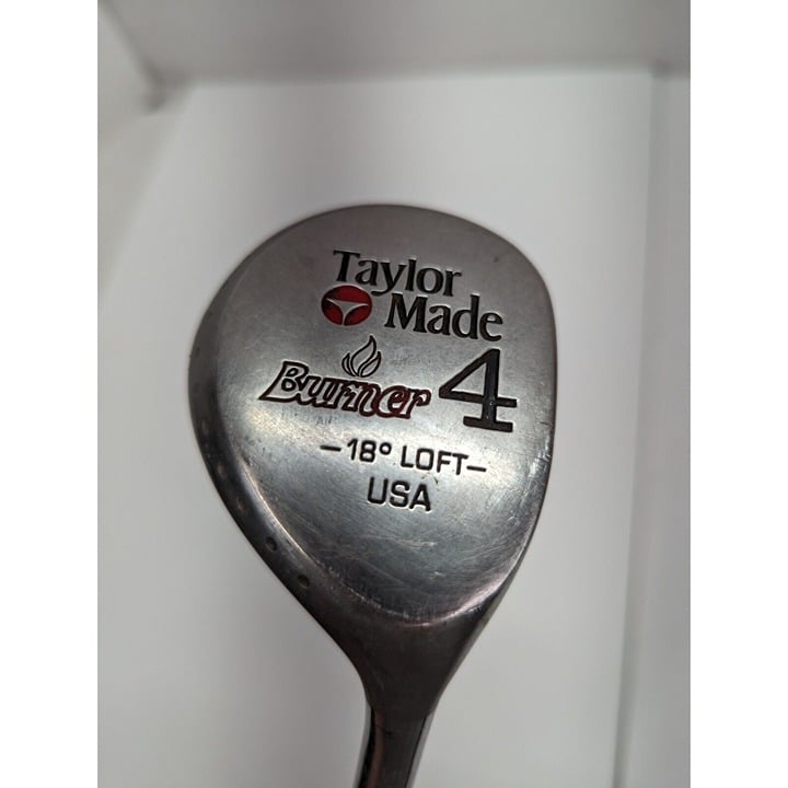 TAYLOR MADE BURNER 4 WOOD 18* LOFT TAYLITE PLUS S-FLEX STEEL SHAFT RH 42
