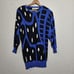 Vintage Malain Funky Hand Loomed Knit Tunic Sweater
