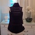 Lululemon Womens Running/Training Black Puffer Vest Stretch Side Panels Size 6