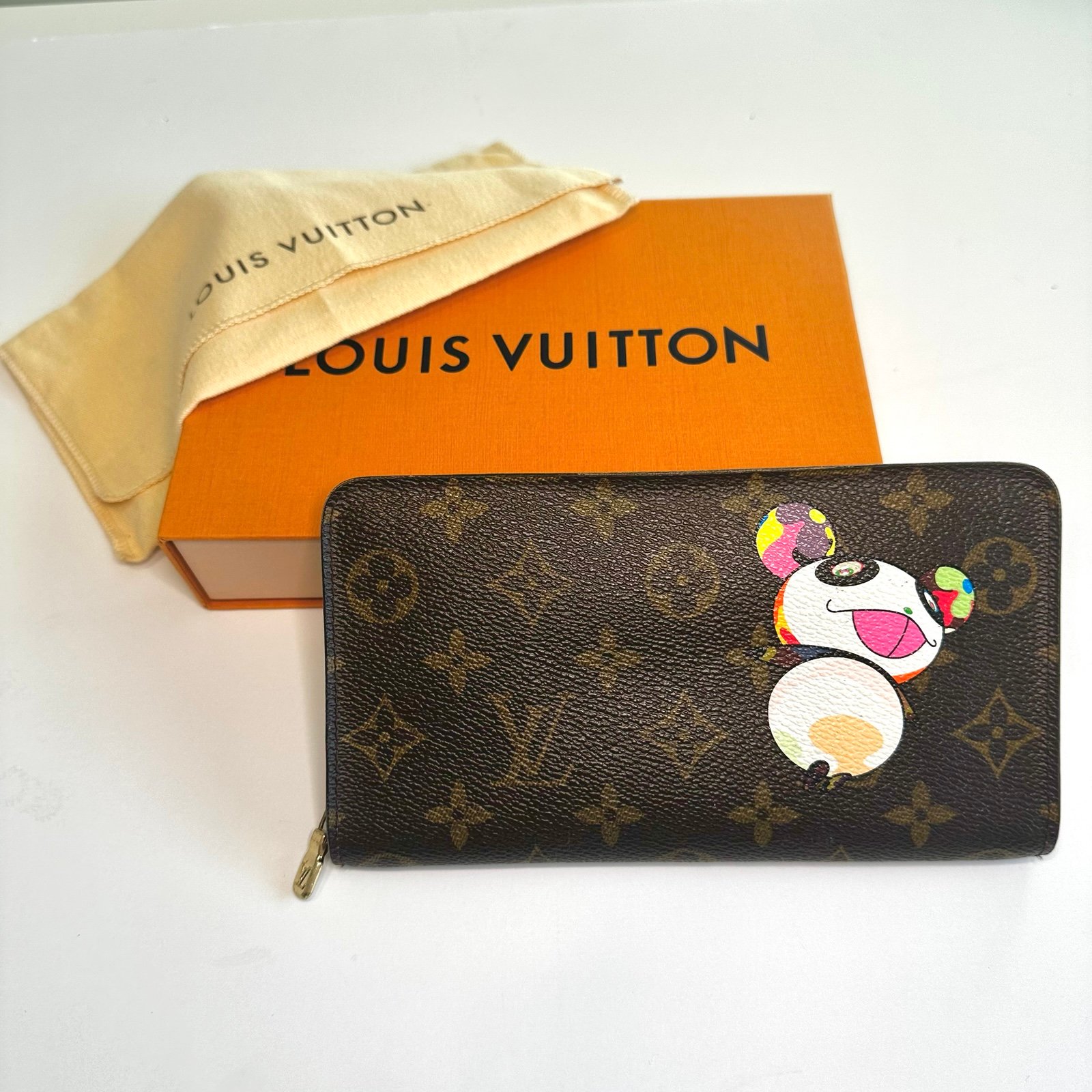Louis Vuitton Monogram Takashi Murakami Panda Porte-Monnaie Zippy Wallet