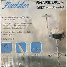 Audster Snare Drum Set Cymbals Kit New -Open Box