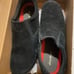 Men's Eddie Bauer Rodgers Black Suede Slip On Shoe Size 13 New In Box