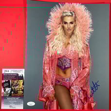 WWE NXT Charlotte Flair Autographed 11x14 Photo S Signed Wrestlemania JSA COA