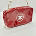 Chanel Red Cosmetic Bag