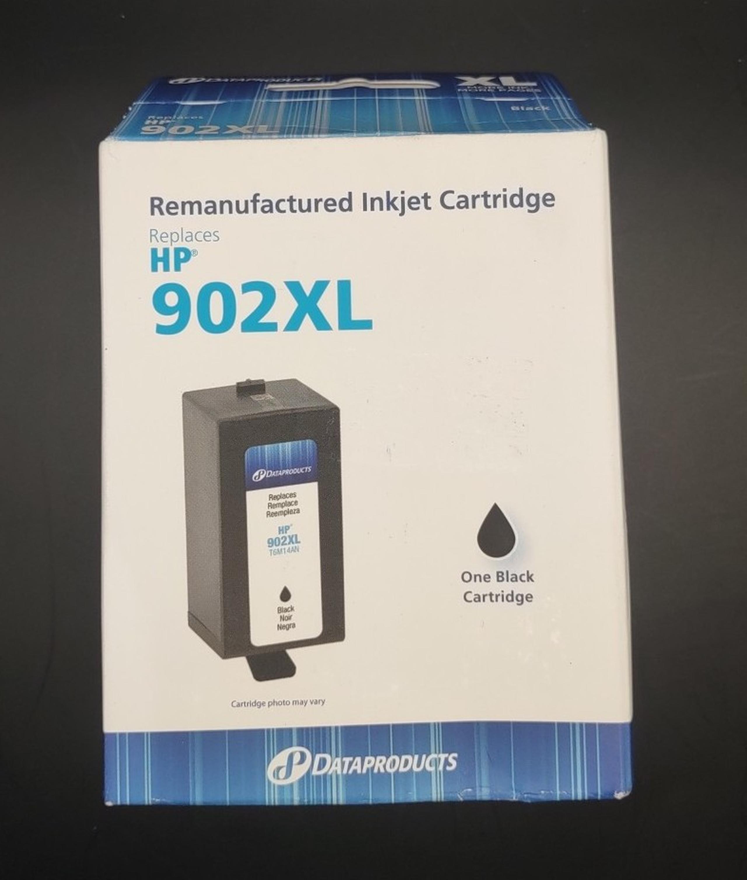 Ink Jet Ink Cartridges Replaces HP 902XL Black