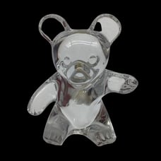 Daum Cristal Bear Figurine, Signed