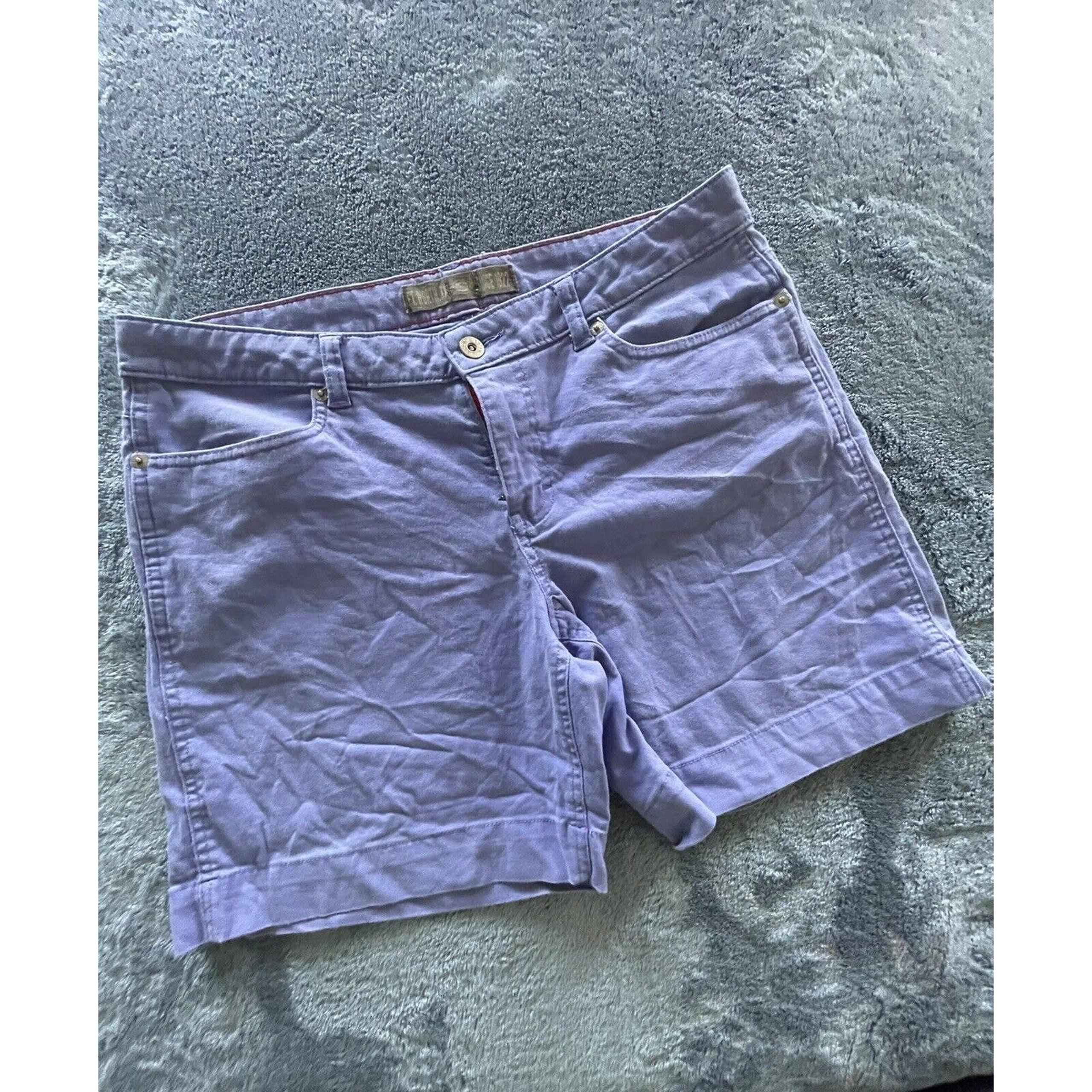 Dickies Womens Shorts Size 10 Purple Mid Rise Vintage