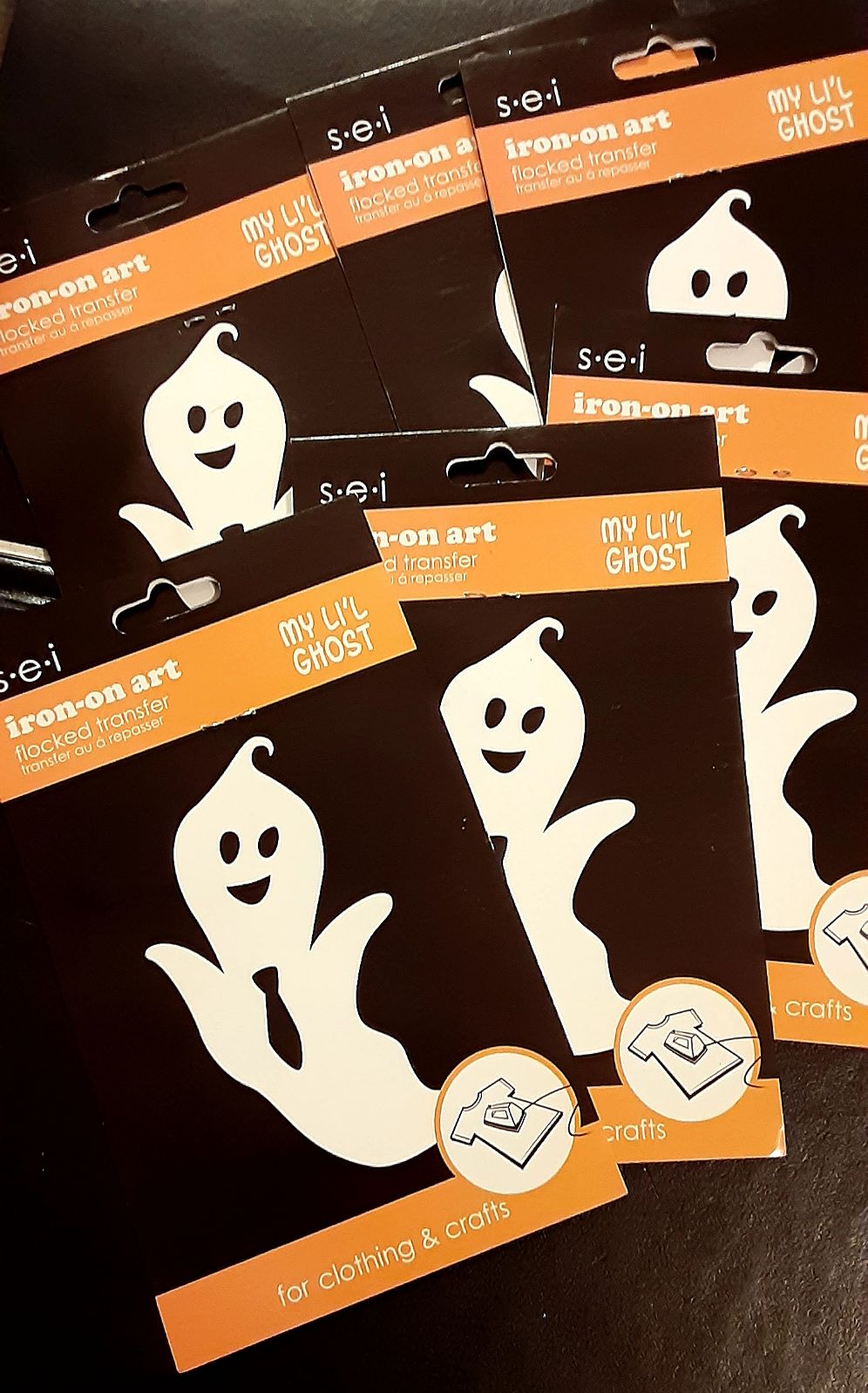 Ghost Iron On Transfers - 9 Total