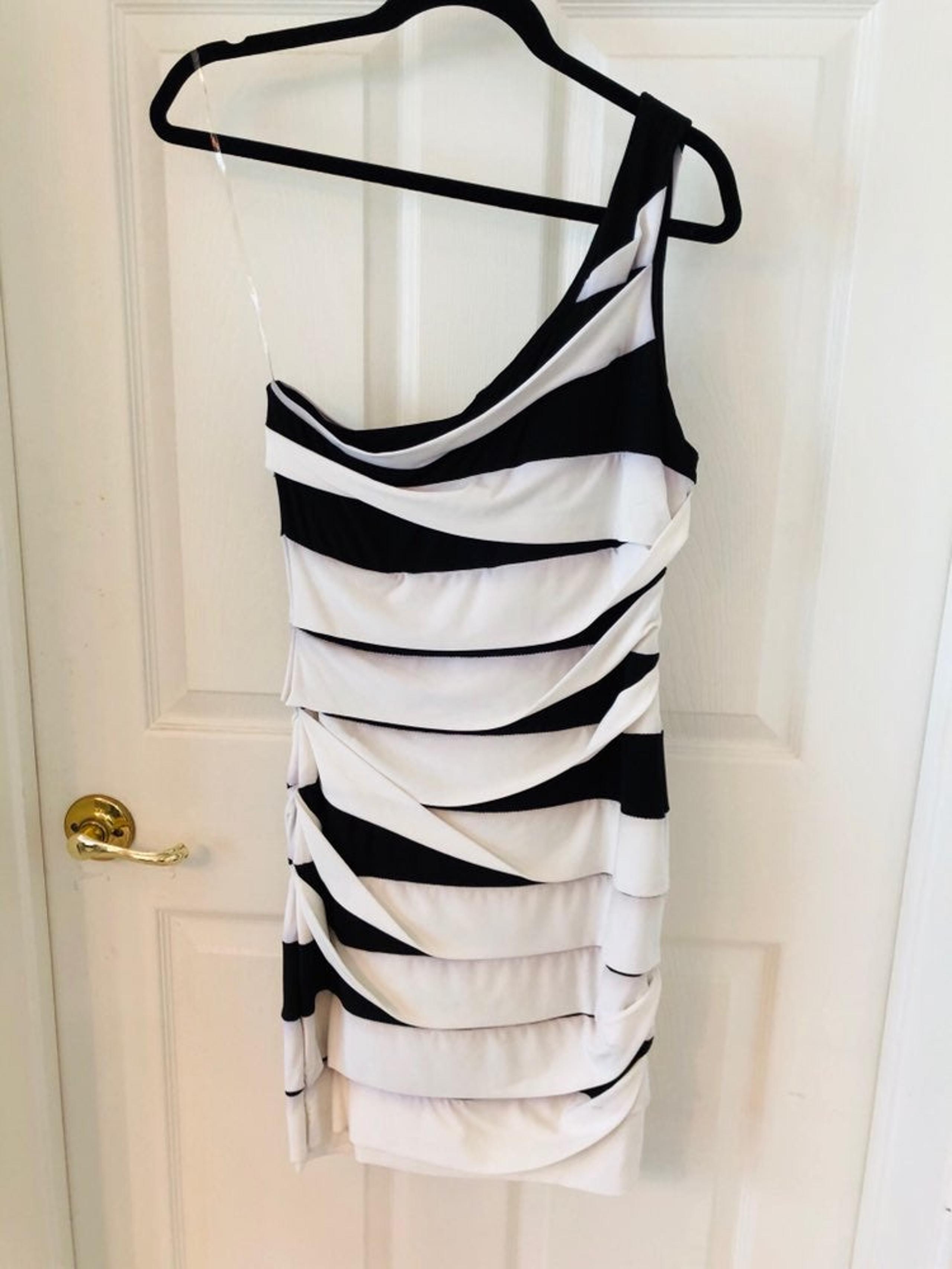 Black & White Layered Dress