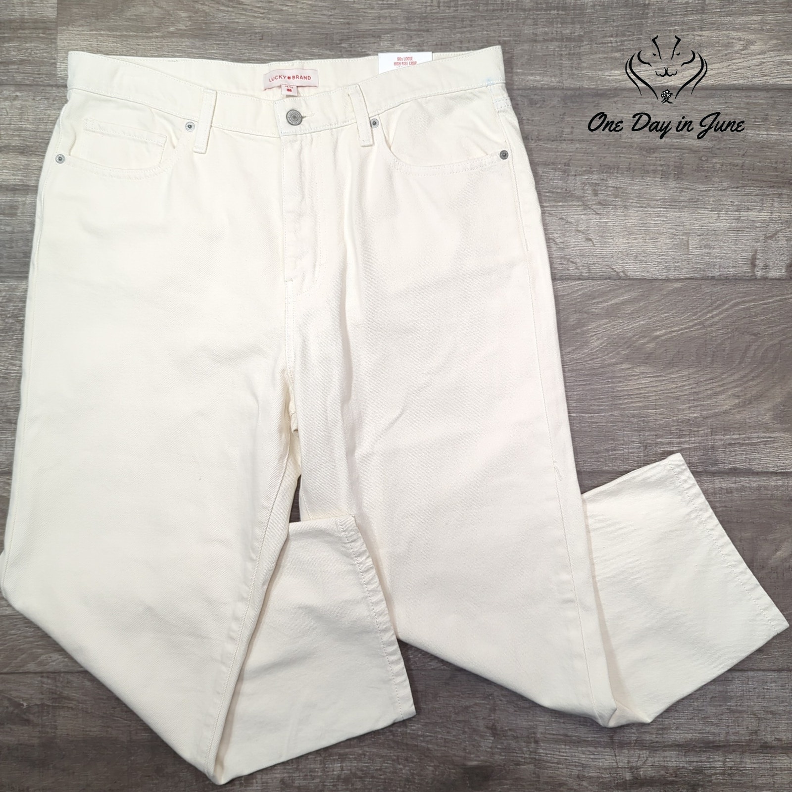 Lucky Brand 90s Loose High Rise Crop Jeans Size 14