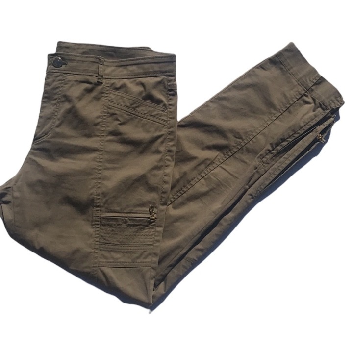 Bogner Green/Khaki Moto Style Zipper