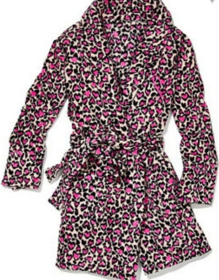 Pink Victoria’s Secret leopard Robe