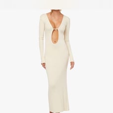 NWT weworewhat maxi cut out dress cream