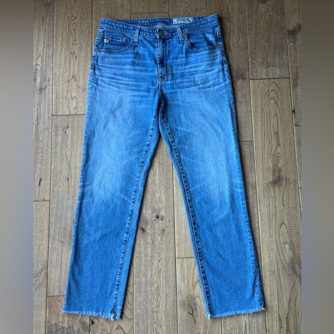 AG Jeans Isabelle High Rise Straight Crop In 20 Year Duplicity size 29R