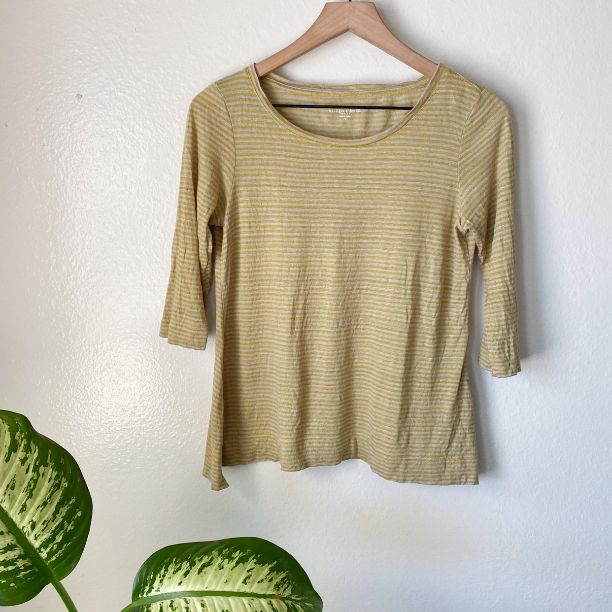 Eileen Fisher Linen Striped Top