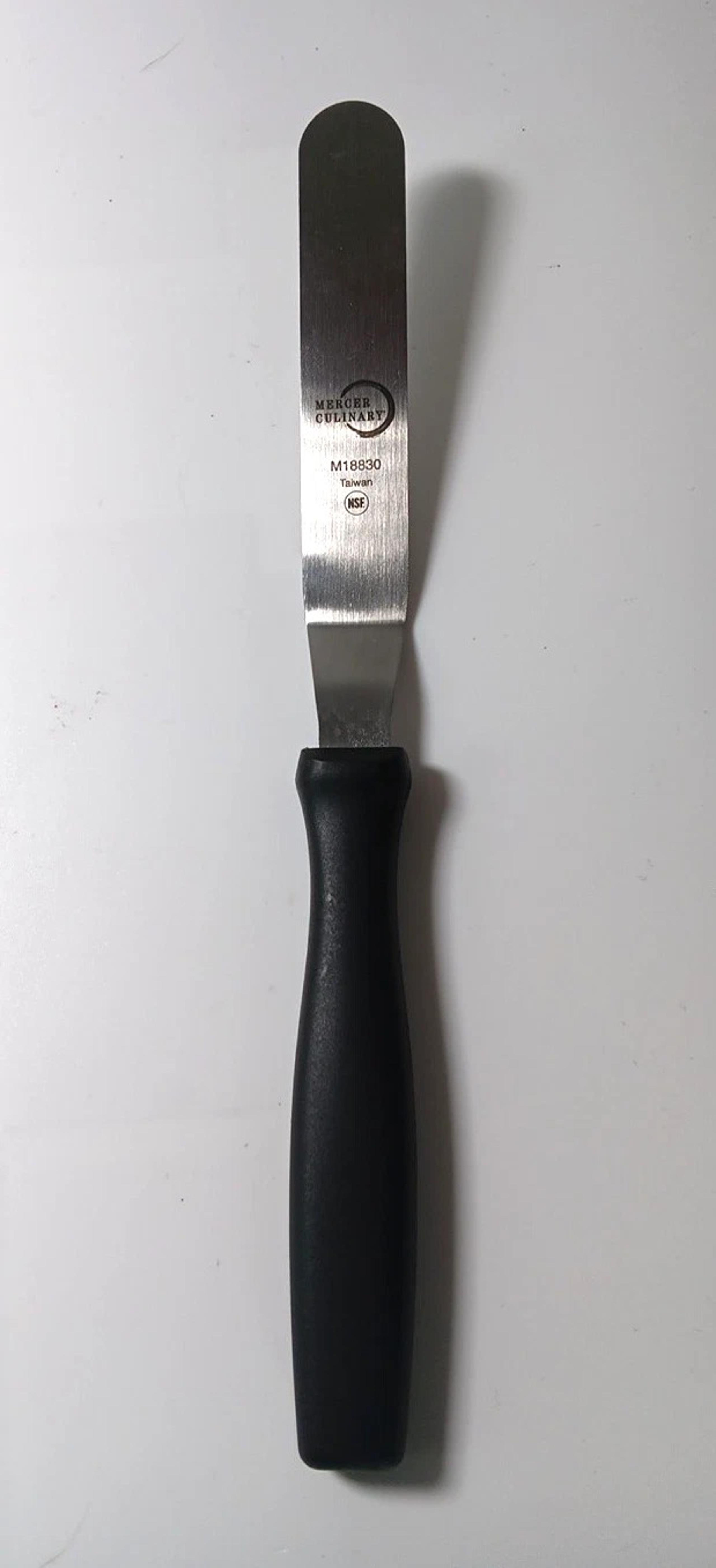 Mercer Culinary Offset Spatula, 4.5 Inch, Stainless Steel,Black 4.25-Inch