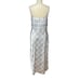 Vince Hazy Plaid Cowl Neck Slip Dress in Powder Blue Gray Size 8