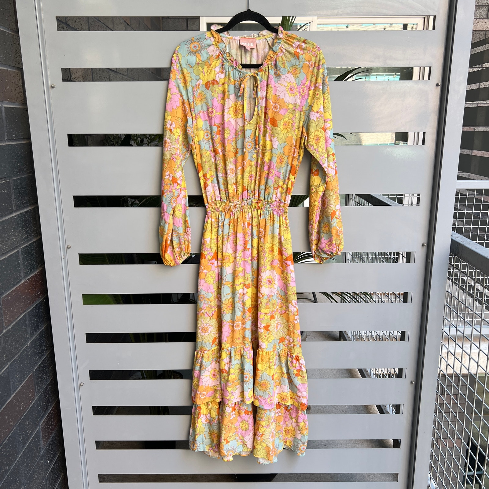 Show Me Your Mumu Groovy Blooms Cait Midi Dress Size M