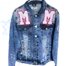 Blind Trust Denim Jacket Distressed Medium Nwt