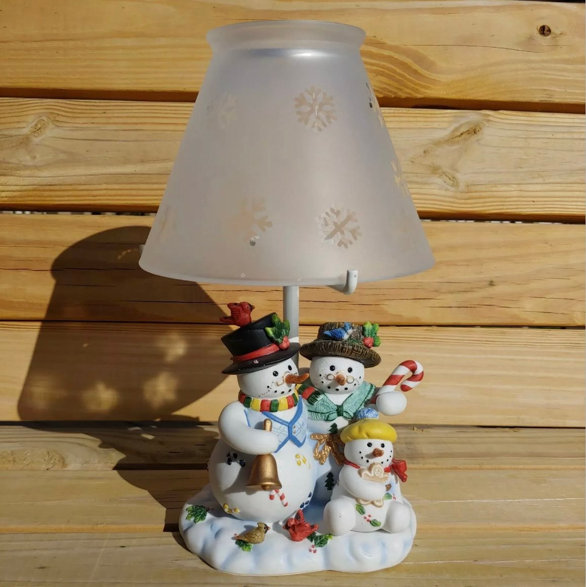 Partylite Retired Snowbell Family Tealight Lamp P7866 W/ Box