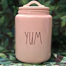 Rae Dunn YUM Cannister with lid, NWOT