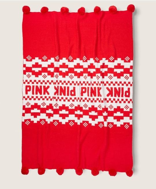 New Victoria Secret Pink Knit Blanket