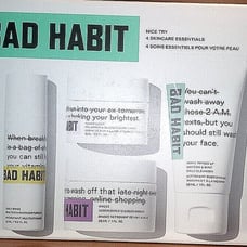 BAD HABIT 4 PIECE GIFT SET NICE TRY: WAKE THINGS UP, DAILY DOSE, OMZZ, SLEEP NIB