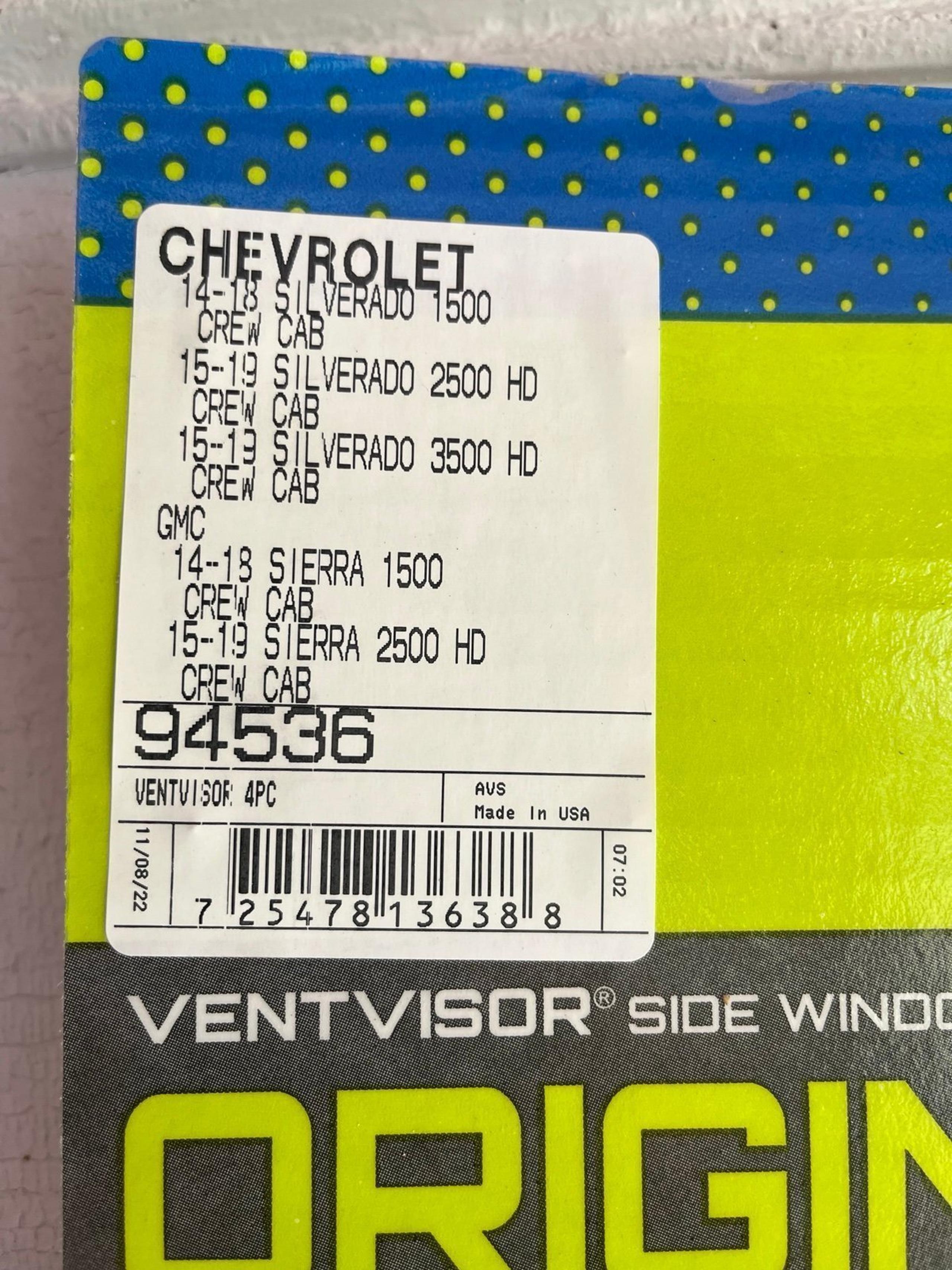 Rain Guards (2014-2019 Chevy/GMC 1500 2500 3500)