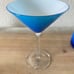 Cased Glass Drink Pitcher and Martini Glass