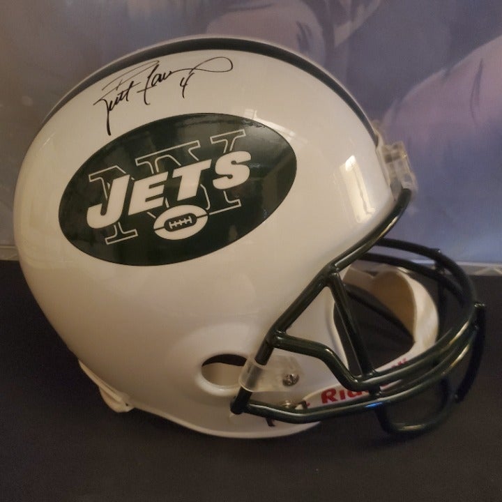 Brett Favre Signed Full Size New York Jets Riddell Football Helmet, Steiner Cert